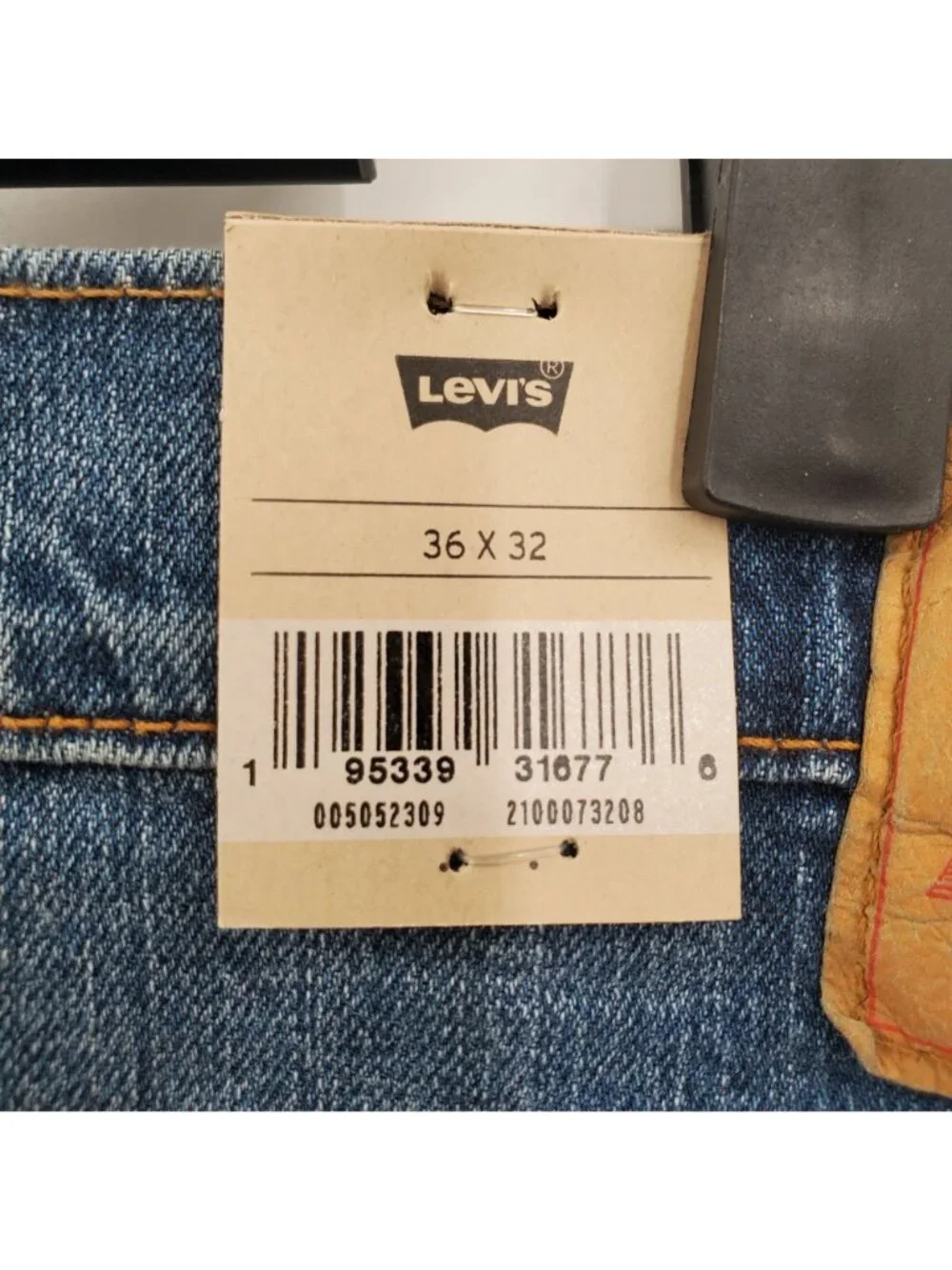 Levi's 505 Regular Ease Straight Leg Jeans Denim Pants Men Size 36 x 32 NWT